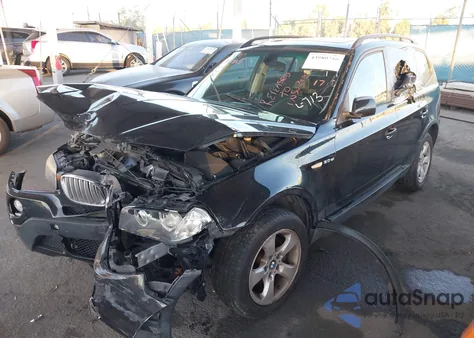 2008 BMW X3 3.0Si from USA, damaged, VIN WBXPC93428WJ11718